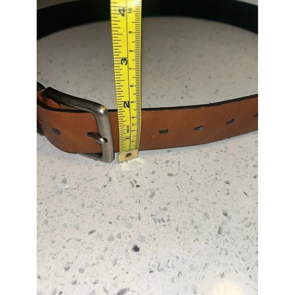 Columbia‎ Mens Brown Synthetic Leather Belt Size 38-40 Casual Outdoor Stitched